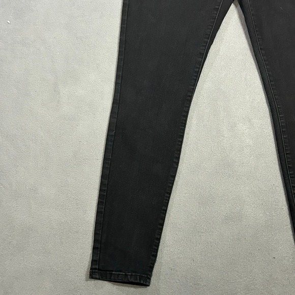 Forever 21 Jeans Womens Size 27 Black Stretch Denim  Skinny Leg Mid Rise‎ - Picture 10 of 14